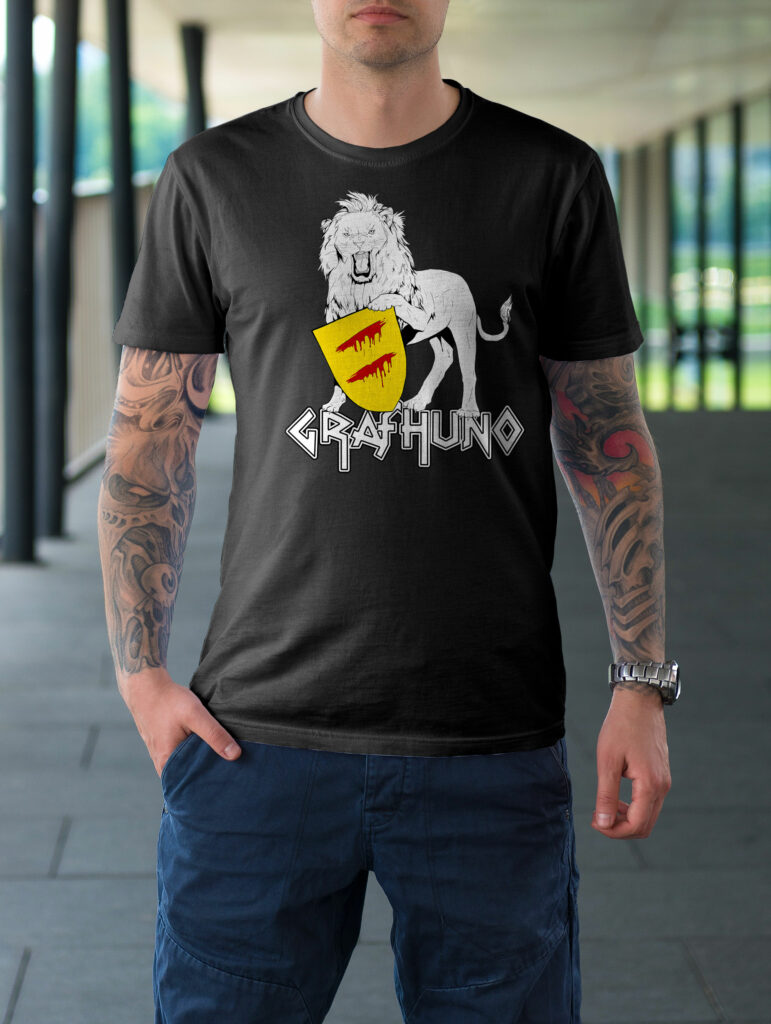 T-Shirt mit Wappen von Graf Huno